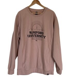 USCAPE Unisex‎ Samford University Bulldogs Pink Sweatshirt Size 2XL Heavy Cozy